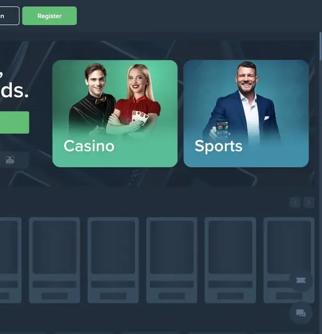 Duelbits detalje med spil, betaling eller konto