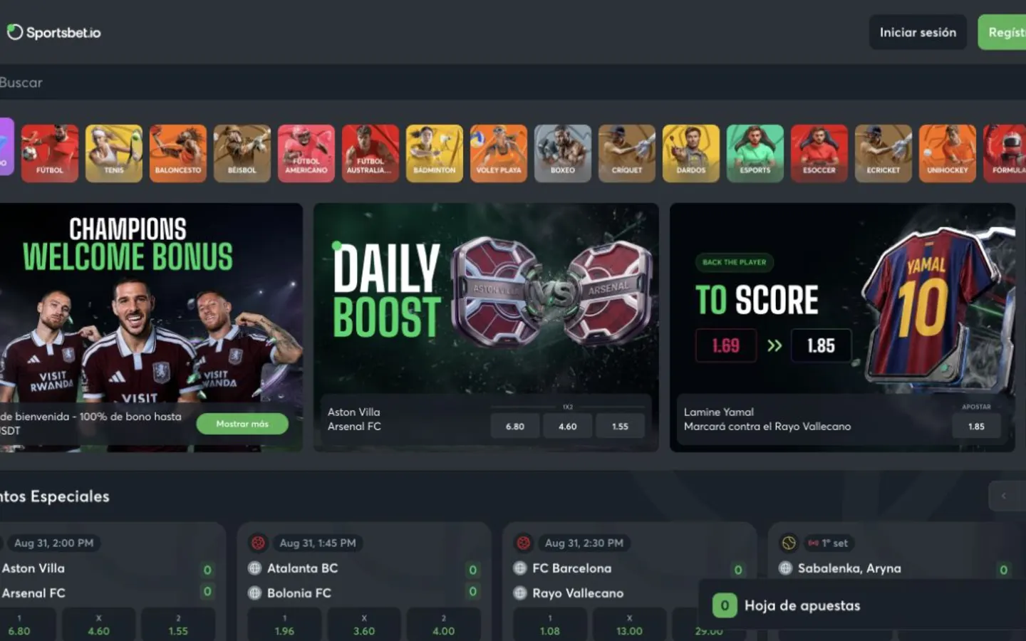 Sportsbet.io konto, kasse eller betalingsfunktion